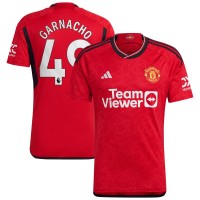 Игровая форма  Alejandro Garnacho Manchester United adidas 2023/24 Home Replica Player - Red
