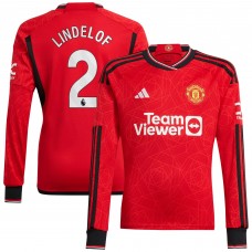 Игровая форма  Victor Lindelof Manchester United adidas 2023/24 Home Replica Player - Red
