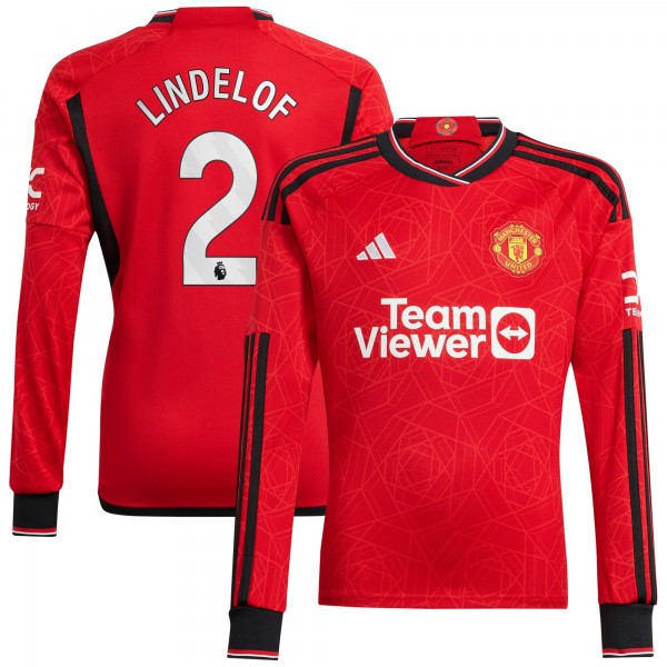 Игровая форма  Victor Lindelof Manchester United adidas 2023/24 Home Replica Player - Red