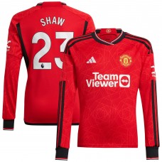 Игровая форма  Luke Shaw Manchester United adidas 2023/24 Home Replica Player - Red