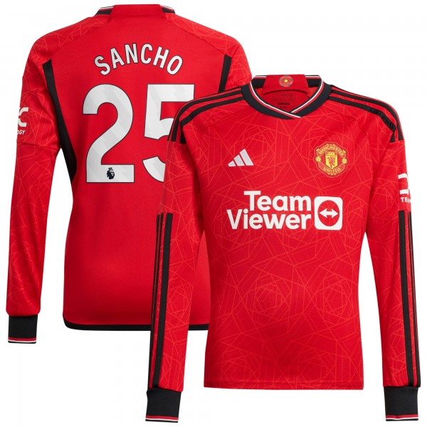 Игровая форма  Jadon Sancho Manchester United adidas 2023/24 Home Replica Player - Red