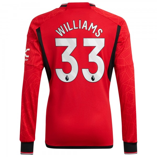 Игровая форма  Brandon Williams Manchester United adidas 2023/24 Home Replica Player - Red
