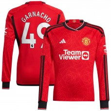 Игровая форма  Alejandro Garnacho Manchester United adidas 2023/24 Home Replica Player - Red