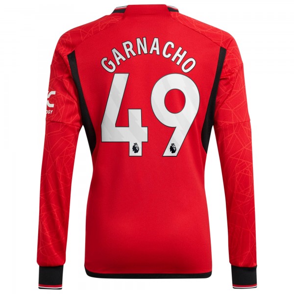Игровая форма  Alejandro Garnacho Manchester United adidas 2023/24 Home Replica Player - Red