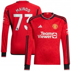Игровая форма  Kobbie Mainoo Manchester United adidas 2023/24 Home Replica Player - Red