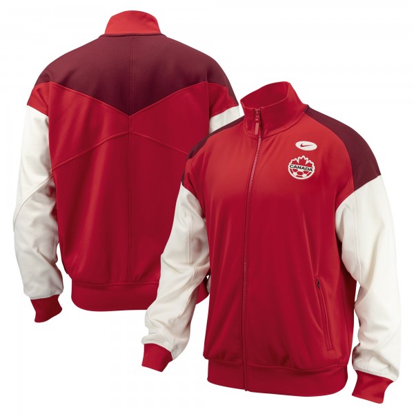 Canada Soccer Nike 2024 Anthem Performance Full-Zip Jacket - Red