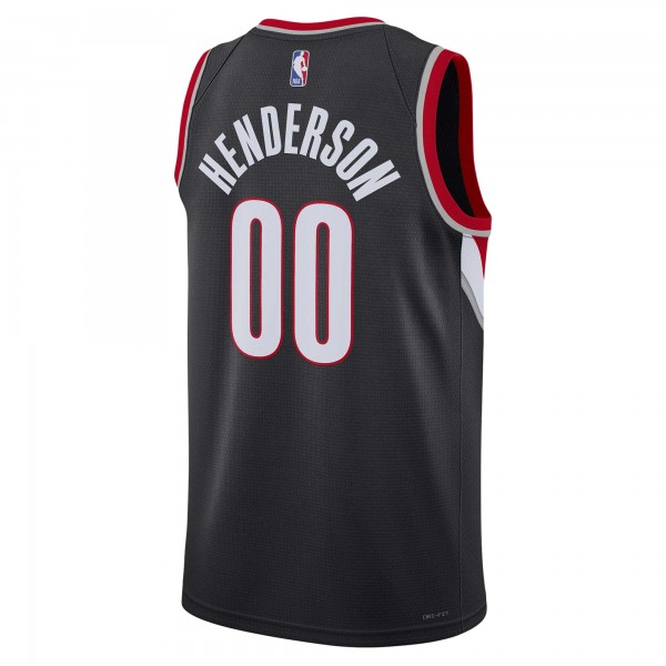 Игровая форма  Scoot Henderson Portland Trail Blazers Nike Unisex 2023 NBA Draft Swingman - Icon Edition - Black