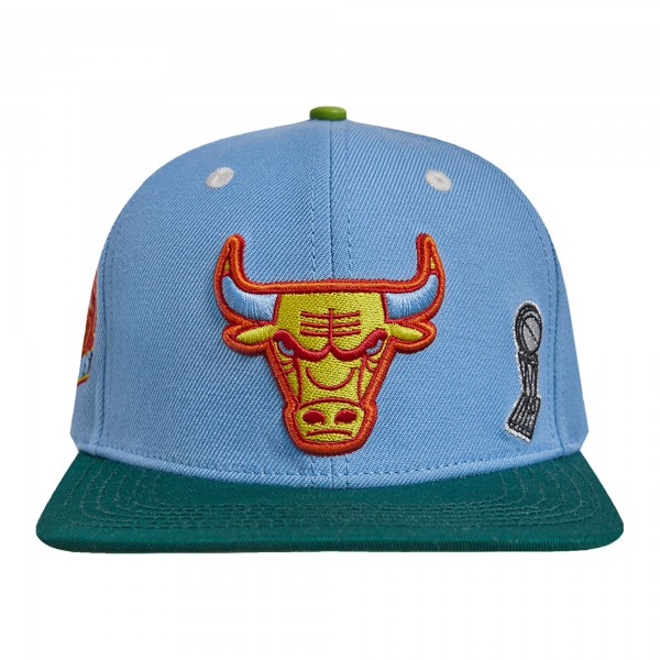 Бейсболка Chicago Bulls Pro Standard Retro Program 2-Tone - Light Blue/Green