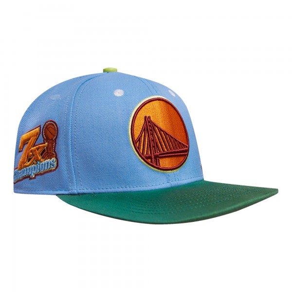 Бейсболка Golden State Warriors Pro Standard Retro Program 2-Tone - Light Blue/Green