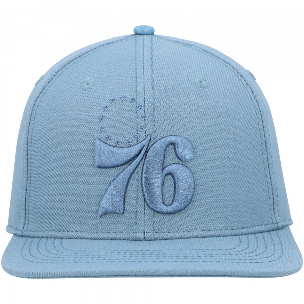 Philadelphia 76ers Pro Standard Blue Tonal Snapback Hat