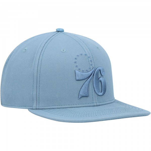 Philadelphia 76ers Pro Standard Blue Tonal Snapback Hat