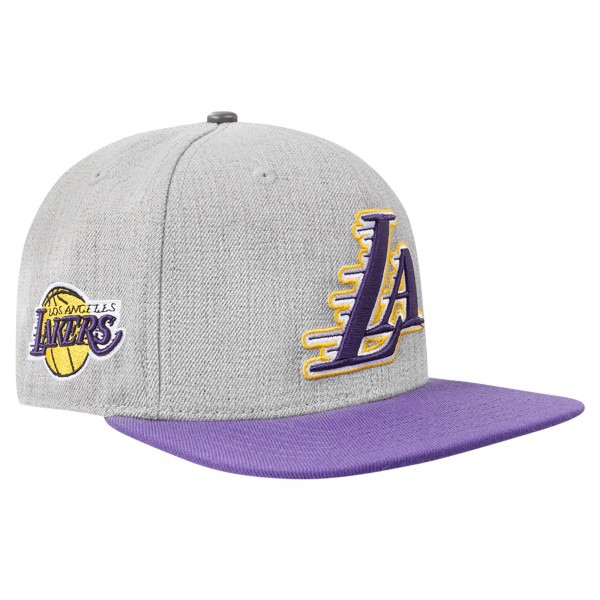 Бейсболка Los Angeles Lakers Pro Standard Gray/Purple Classic Logo Two-Tone