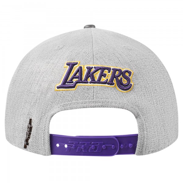 Бейсболка Los Angeles Lakers Pro Standard Gray/Purple Classic Logo Two-Tone