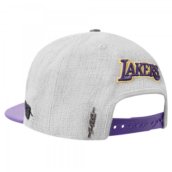 Бейсболка Los Angeles Lakers Pro Standard Gray/Purple Classic Logo Two-Tone