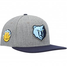 Memphis Grizzlies Pro Standard Classic Logo Two-Tone Snapback Hat - Gray/Navy