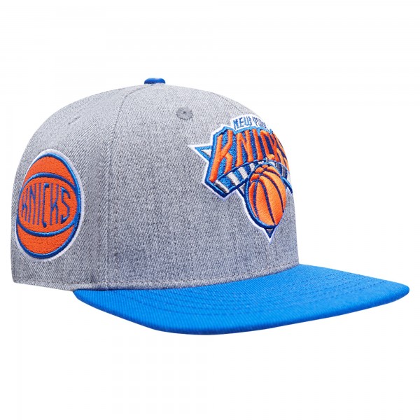 Бейсболка New York Knicks Pro Standard Classic Logo Two-Tone - Gray/Blue