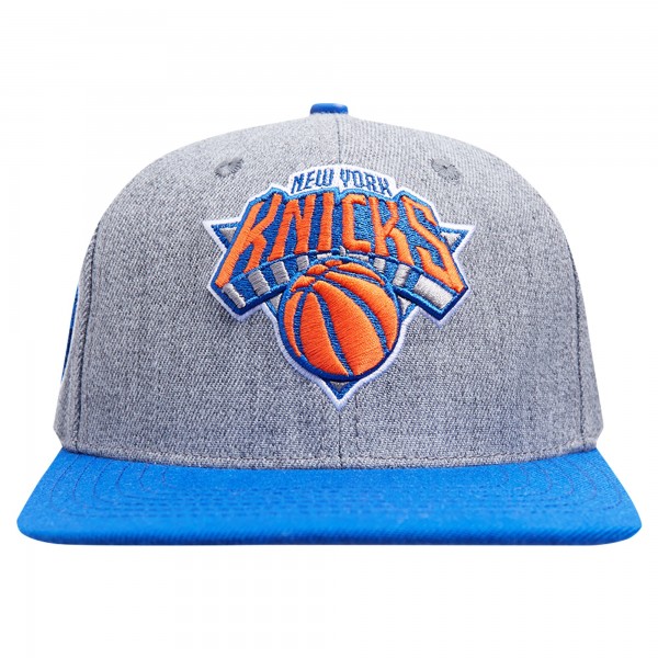 Бейсболка New York Knicks Pro Standard Classic Logo Two-Tone - Gray/Blue