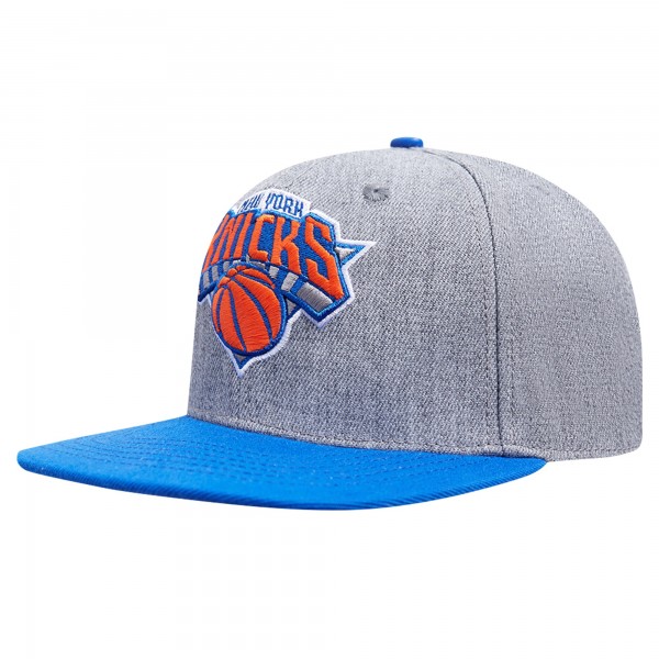 Бейсболка New York Knicks Pro Standard Classic Logo Two-Tone - Gray/Blue