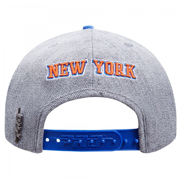 Бейсболка New York Knicks Pro Standard Classic Logo Two-Tone - Gray/Blue