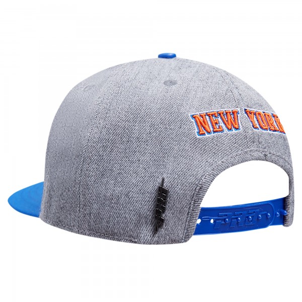 Бейсболка New York Knicks Pro Standard Classic Logo Two-Tone - Gray/Blue