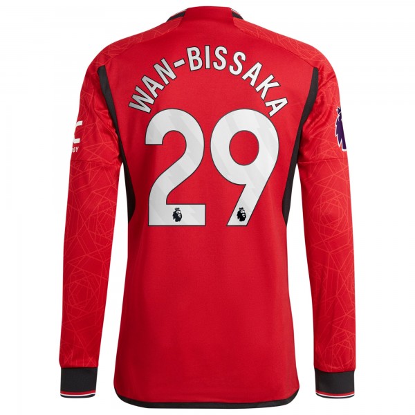 Игровая форма  Aaron Wan-Bissaka Manchester United adidas 2023/24 Home Authentic Player - Red