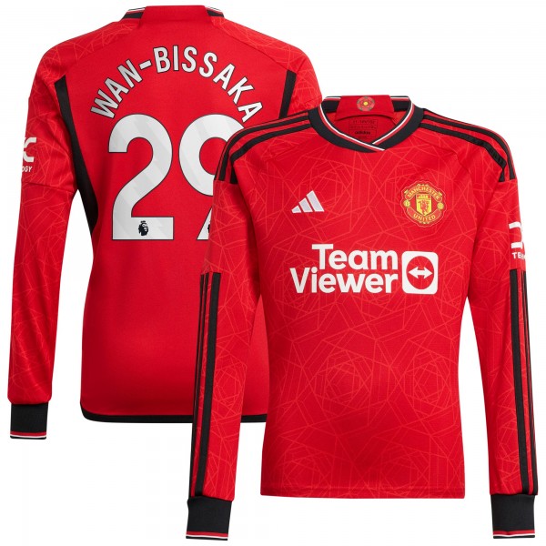 Игровая форма  Aaron Wan-Bissaka Manchester United adidas 2023/24 Home Replica Player - Red