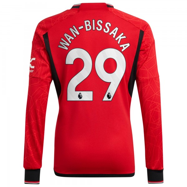 Игровая форма  Aaron Wan-Bissaka Manchester United adidas 2023/24 Home Replica Player - Red