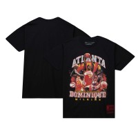 Футболка Dominique Wilkins Atlanta Hawks Mitchell & Ness Hardwood Classics Bling Concert Player - Black