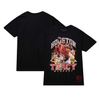 Футболка Tracy McGrady Houston Rockets Mitchell & Ness Hardwood Classics Bling Concert Player - Black