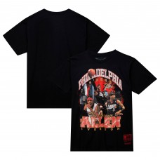 Футболка Allen Iverson Philadelphia 76ers Mitchell & Ness Hardwood Classics Bling Concert Player - Black
