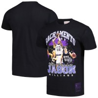 Футболка Jason Williams Sacramento Kings Mitchell & Ness Hardwood Classics Bling Concert Player - Black