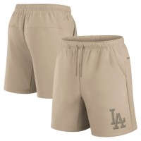 Unisex Los Angeles Dodgers Fanatics Khaki Elements Super Soft Fleece Shorts
