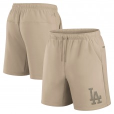 Unisex Los Angeles Dodgers Fanatics Khaki Elements Super Soft Fleece Shorts