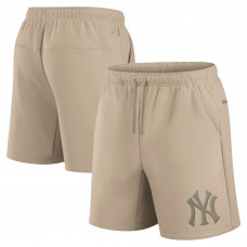 Шорты Unisex New York Yankees Fanatics Khaki Elements Super Soft Fleece