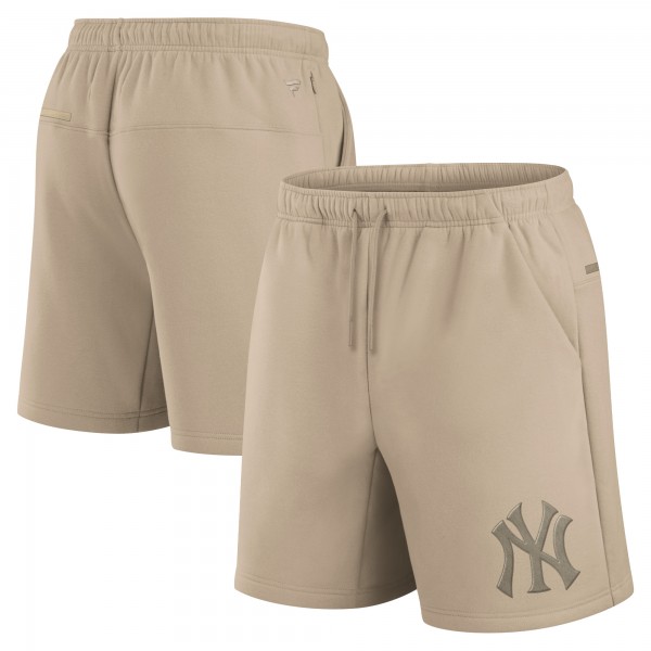 Шорты Unisex New York Yankees Fanatics Khaki Elements Super Soft Fleece