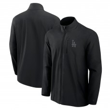 Los Angeles Dodgers Fanatics Black Front Office Micro Tonal Full-Zip Jacket