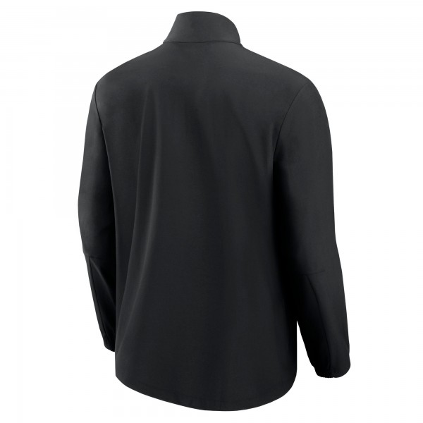New York Yankees Fanatics Black Front Office Micro Tonal Full-Zip Jacket