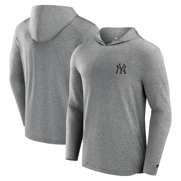 New York Yankees Fanatics Black Front Office Tech Lightweight Hoodie T-Shirt