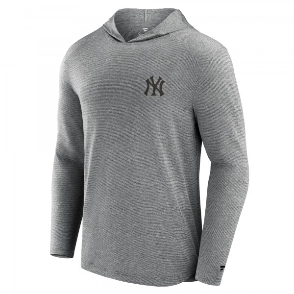 New York Yankees Fanatics Black Front Office Tech Lightweight Hoodie T-Shirt