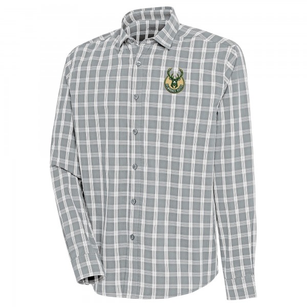 Рубашка Milwaukee Bucks Antigua Carry - Heather Gray