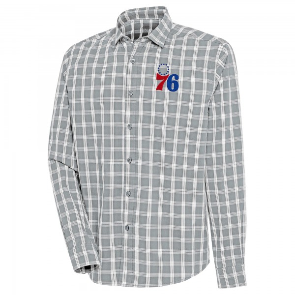 Рубашка Philadelphia 76ers Antigua Carry - Heather Gray