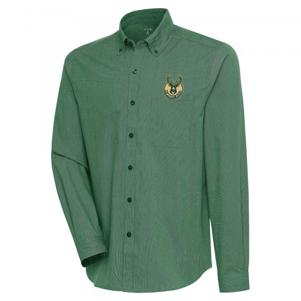 Рубашка Milwaukee Bucks Antigua Compression - Hunter Green