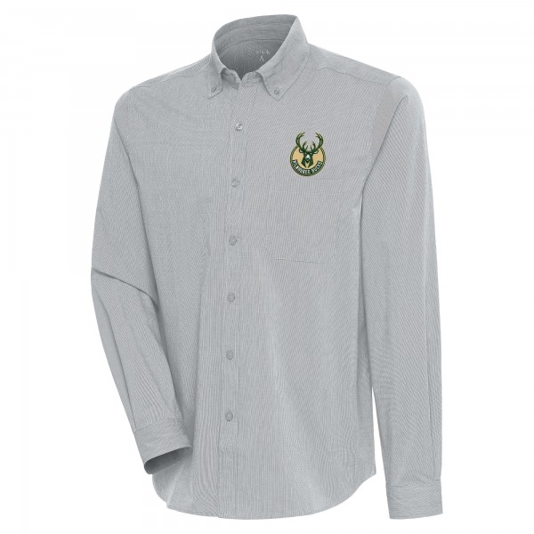 Рубашка Milwaukee Bucks Antigua Compression - Heather Gray