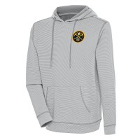Толстовка Denver Nuggets Antigua Axe Bunker Tri-Blend - Gray