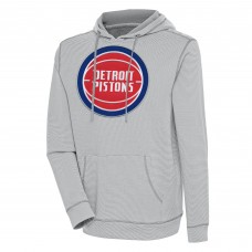 Толстовка Detroit Pistons Antigua Axe Bunker Tri-Blend - Gray