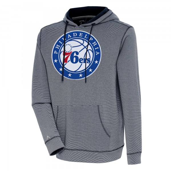 Толстовка Philadelphia 76ers Antigua Axe Bunker Tri-Blend - Navy