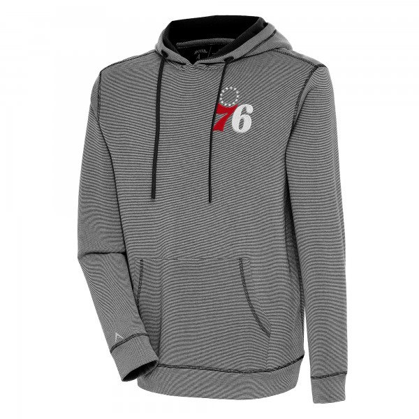 Толстовка Philadelphia 76ers Antigua Axe Bunker Tri-Blend - Black