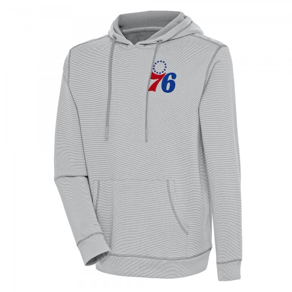 Толстовка Philadelphia 76ers Antigua Axe Bunker Tri-Blend - Gray