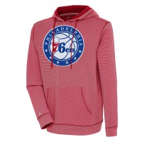 Толстовка Philadelphia 76ers Antigua Axe Bunker Tri-Blend - Red