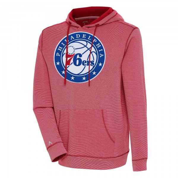 Толстовка Philadelphia 76ers Antigua Axe Bunker Tri-Blend - Red